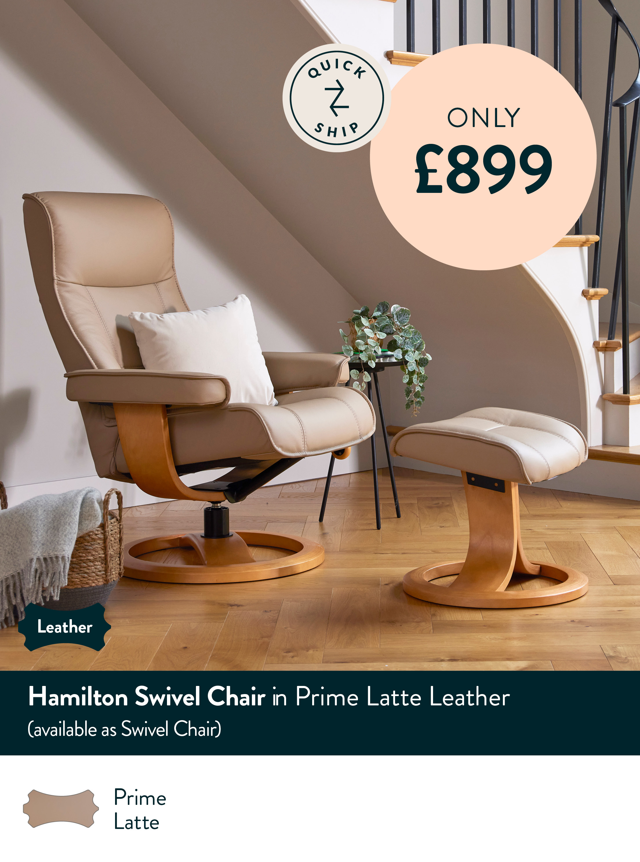 Stressless Opal Office Chair in Batick Black