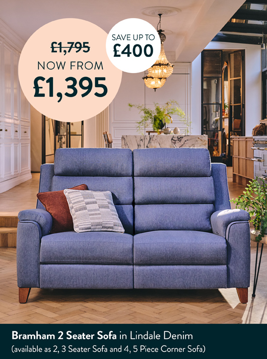 Bramham 2 Seater Sofa in Lindale Denim