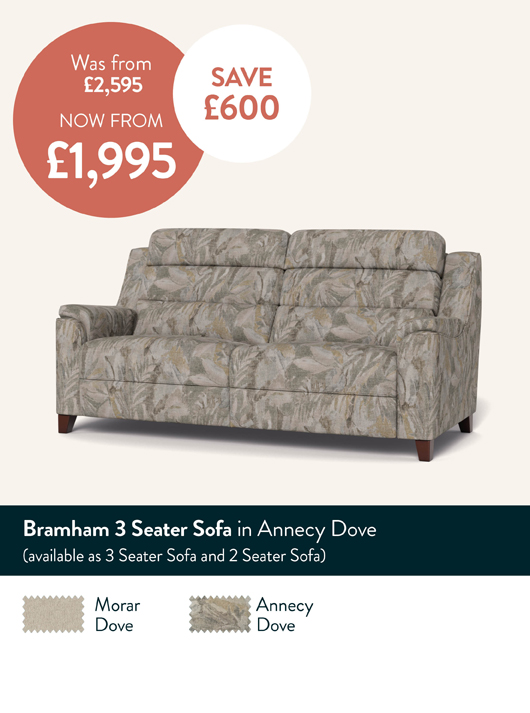 Bramham 3 Seater Sofa in Annecy Dove
