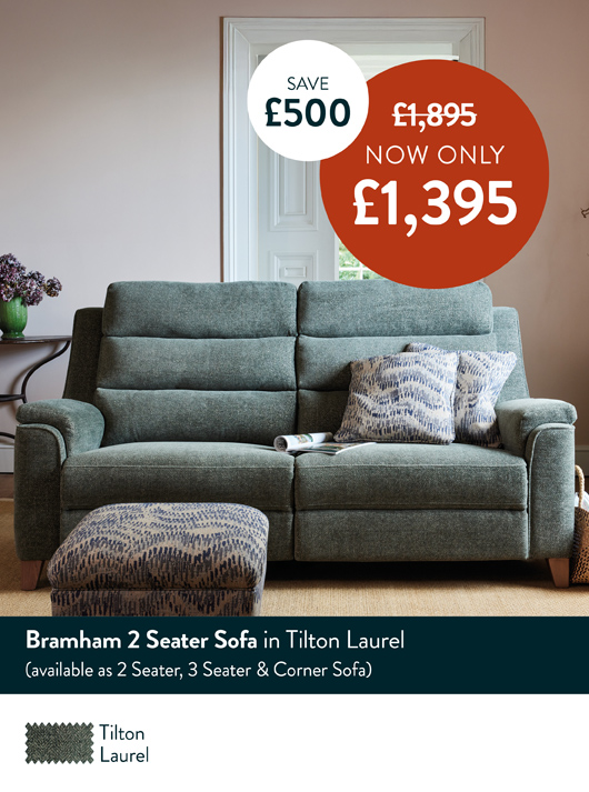 Bramham 2 Seater Sofa in Tilton Laurel