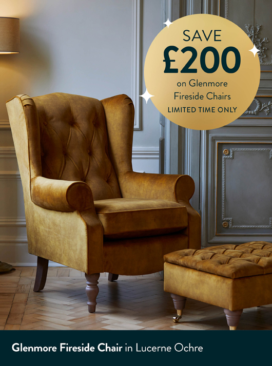 Glenmore Fireside Chair in Lucerne Ochre