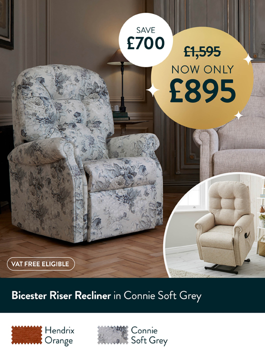 Bicester Riser Recliner in connie Soft Grey