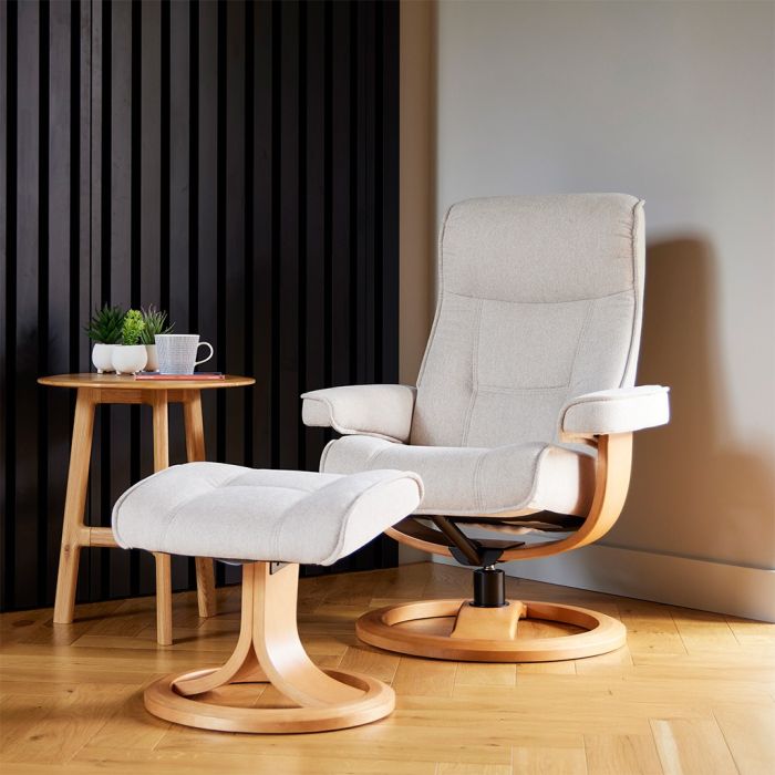 Hamilton Swivel Chair in Camilla Beige
