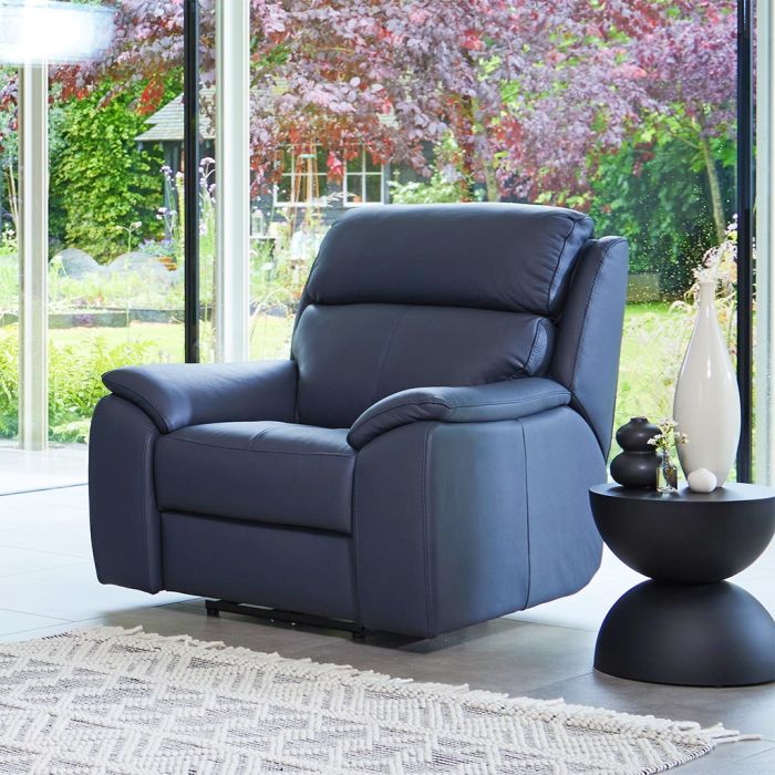 Lucca Armchair in Torello Blue 