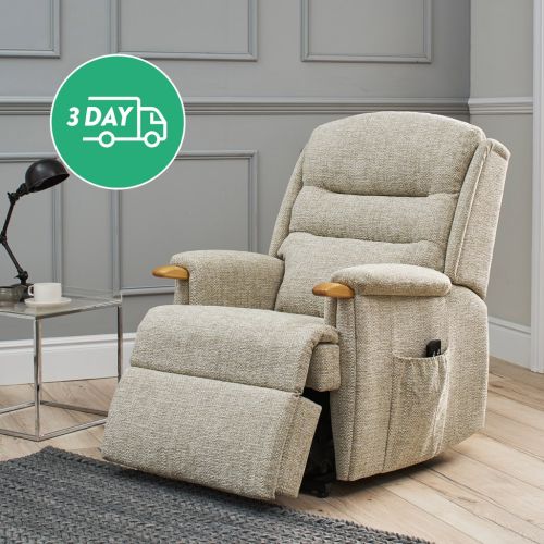 Ripley Dual Motor Riser Recliner in Canillo Oatmeal - Heat Included (Express)