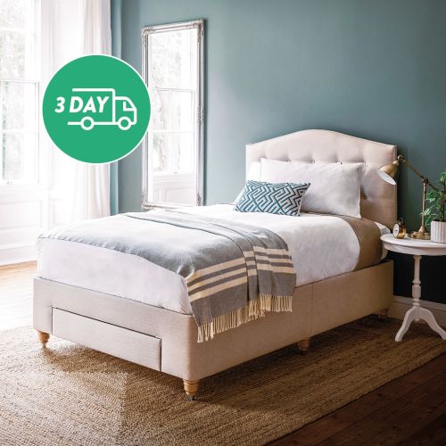 3ft Adjustable Bed in Victoria Putty 