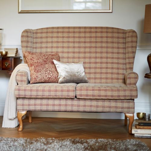 Buckingham 2 Sofa in Bali Check Oatmeal