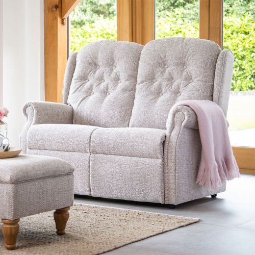 Newbury 2 Seater Power Recliner Sofa in Canillo Stone
