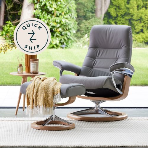 Stressless® Opal Signature Base with Footstool (Quick Ship)