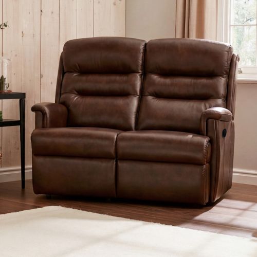 Ripley 2 Seater Manual Recliner Sofas in Vermont Oriental Blue