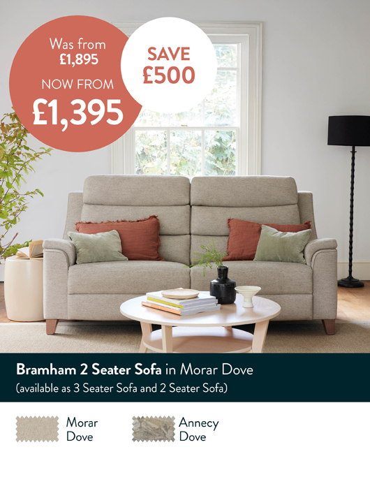 Bramham 2 Seater Sofa in Morar Dove