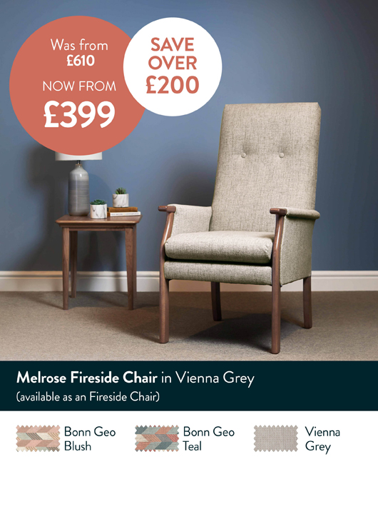 Melrose Fireside Chair Vienna Grey