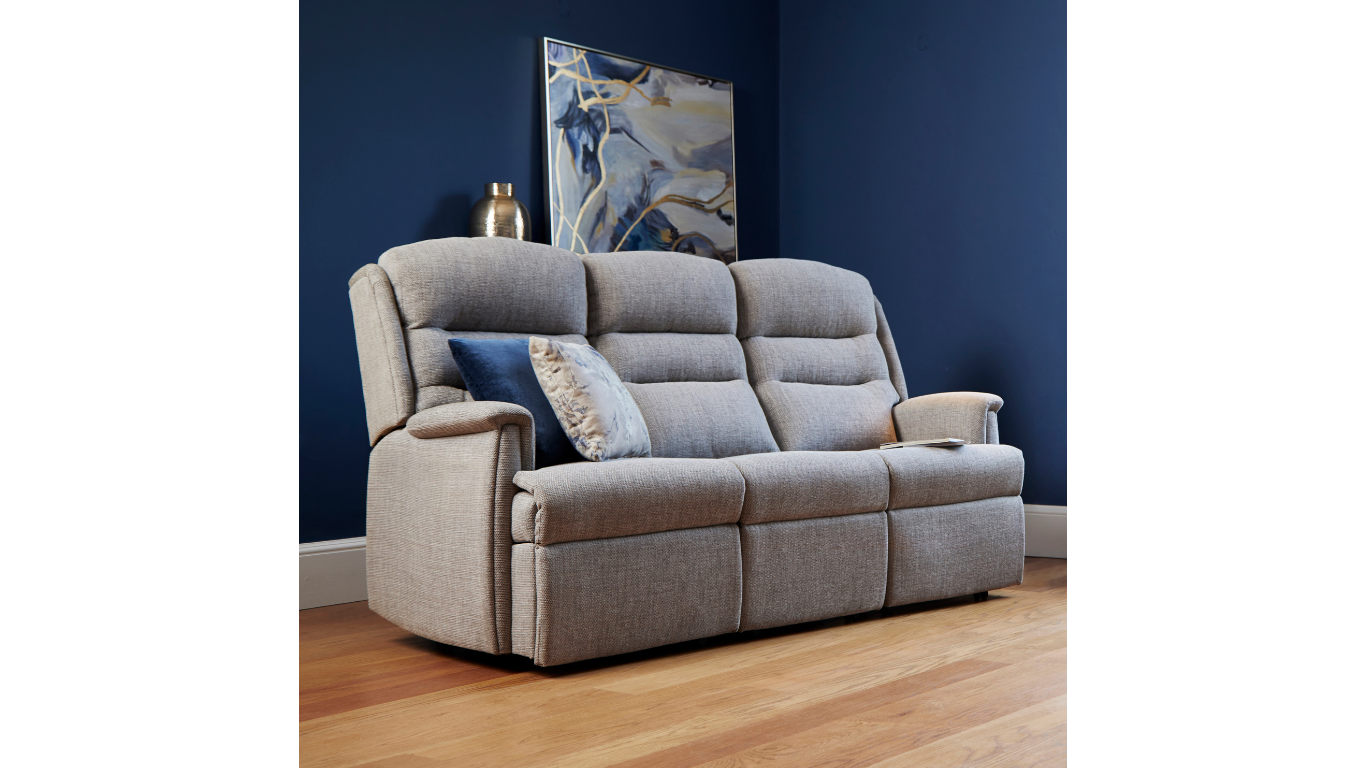 High Back Sofa Leather & Fabric High Back Sofa HSL