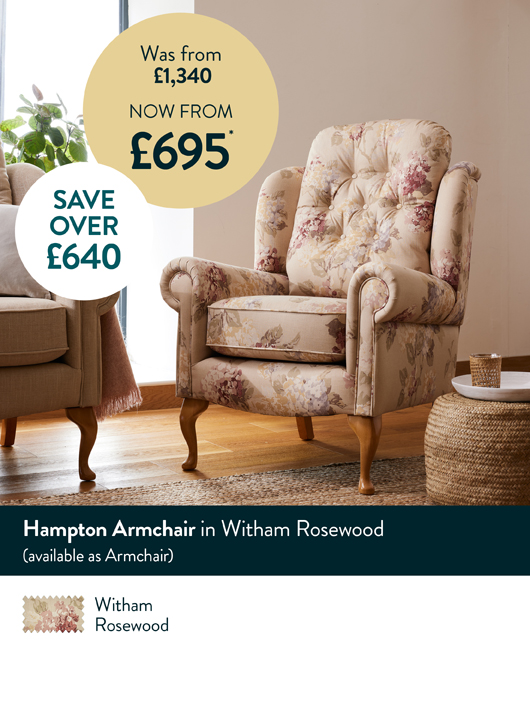 Hampton Armchair in Witham Rosewood