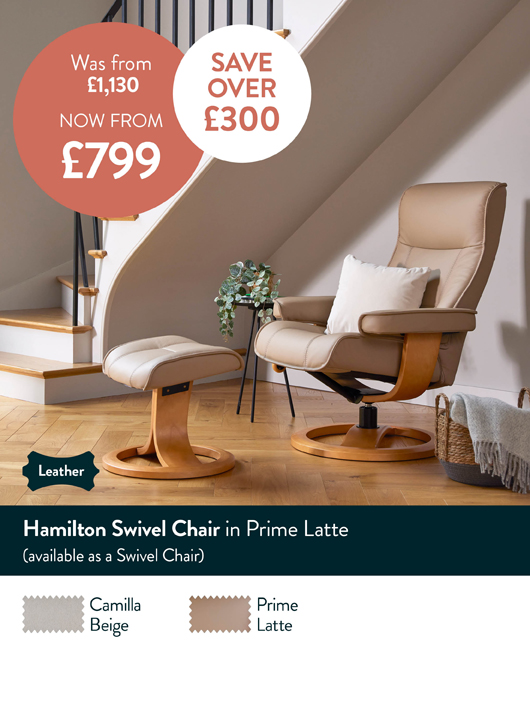Hamilton Swivel Chair Prime Latte