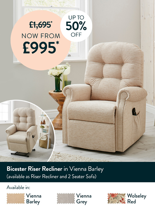 Bicester Riser Recliner in Vienna Barley