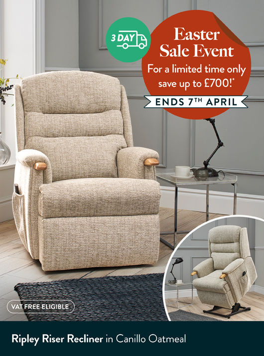 Ripley Riser Recliner in Canillo Oatmeal