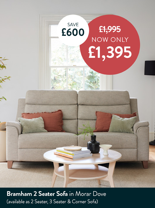 Bramham 2 Seater Sofa In Morar Dove