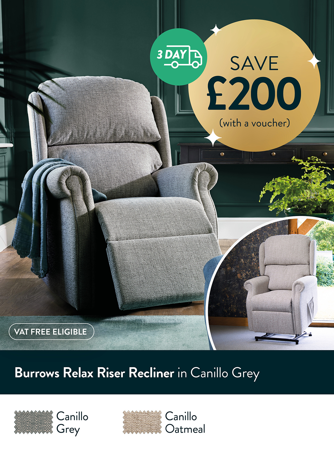 Burrows Relax Riser Recliner