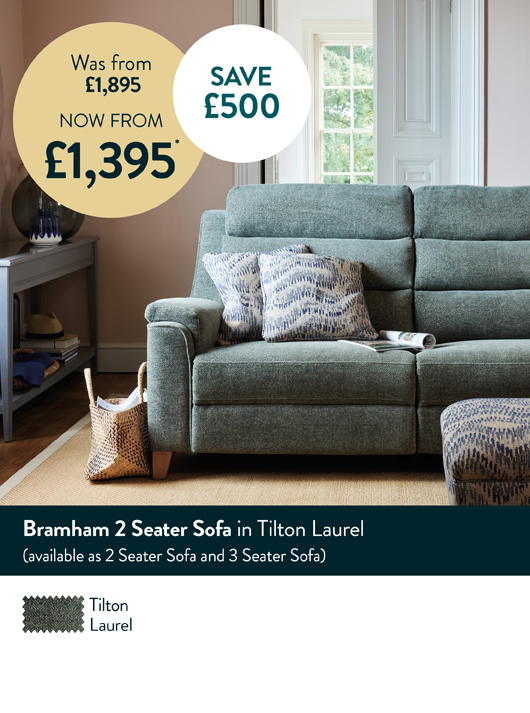 Bramham 2 Seater Sofa in Tilton Laurel