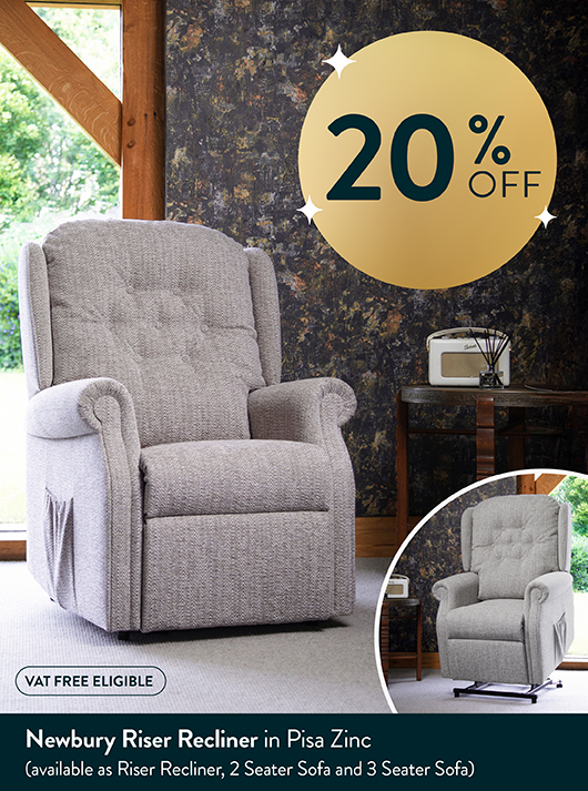 Newbury Riser Recliner in Pisa Zinc