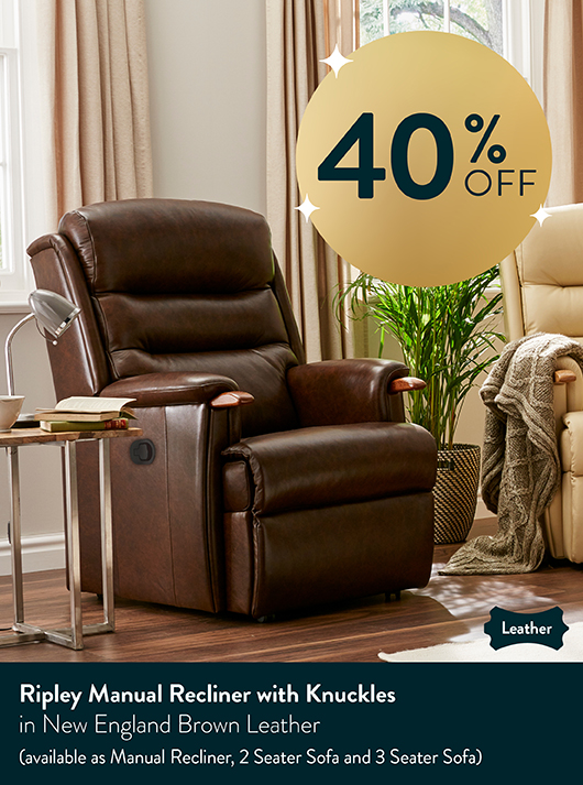 Ripley Manual Recliner with Knuckles