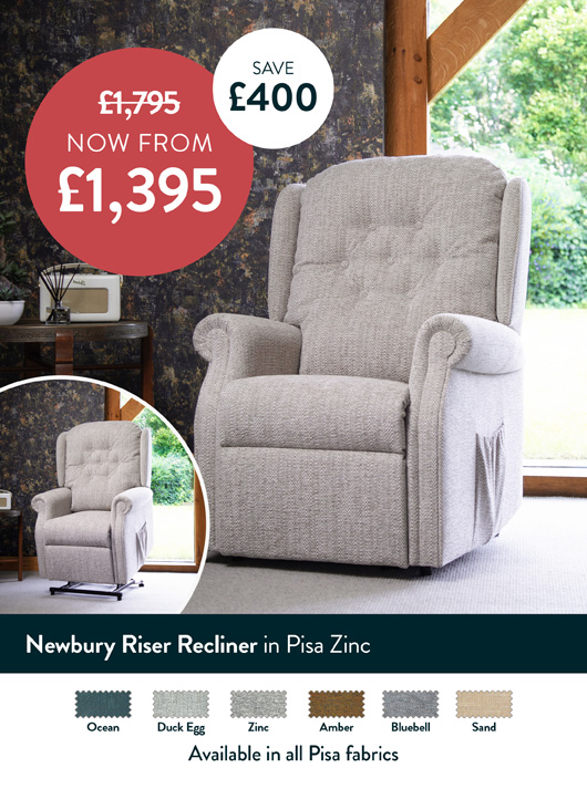 Newbury Riser Recliner In Pisa Zinc