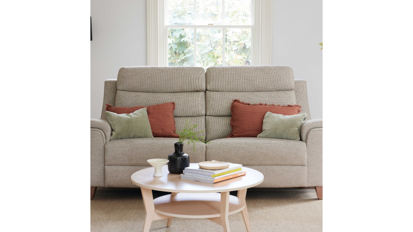 High Back Sofa Leather & Fabric High Back Sofa HSL