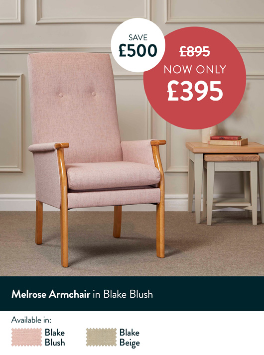Melrose Armchair In Blake Blush