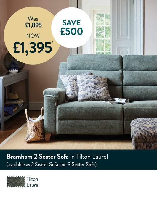 Bramham 2 Seater Sofa in Tilton Laurel