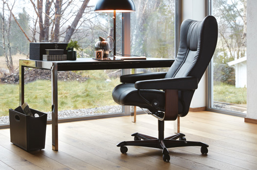 Stressless Wing Office Chair in Cori Black
