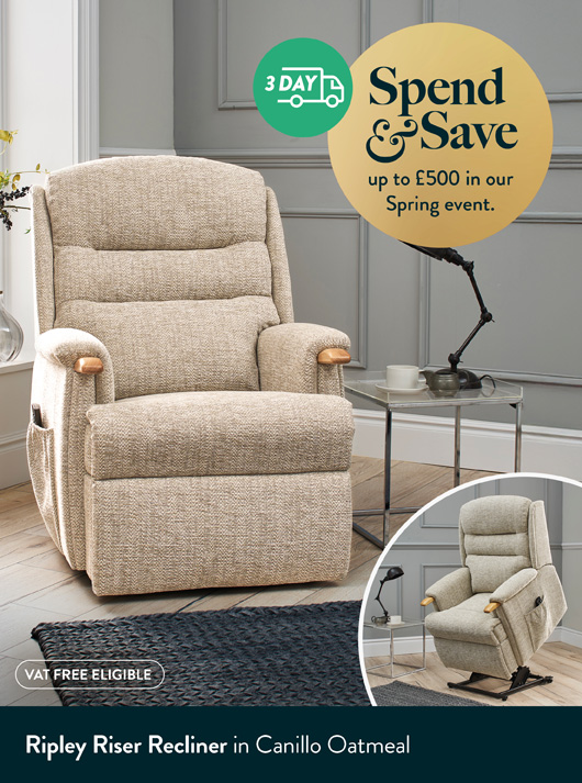Ripley Riser Recliner in Canillo Oatmeal