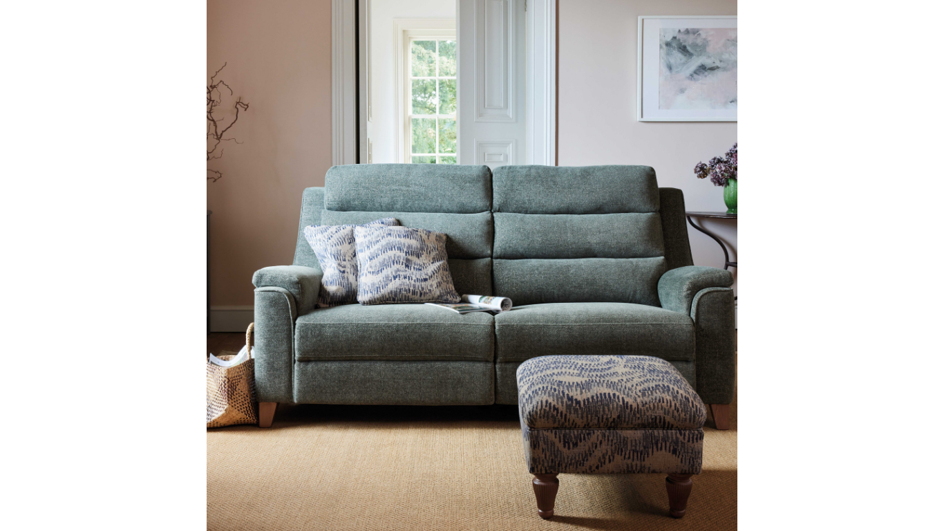 High Back Sofa Leather & Fabric High Back Sofa HSL