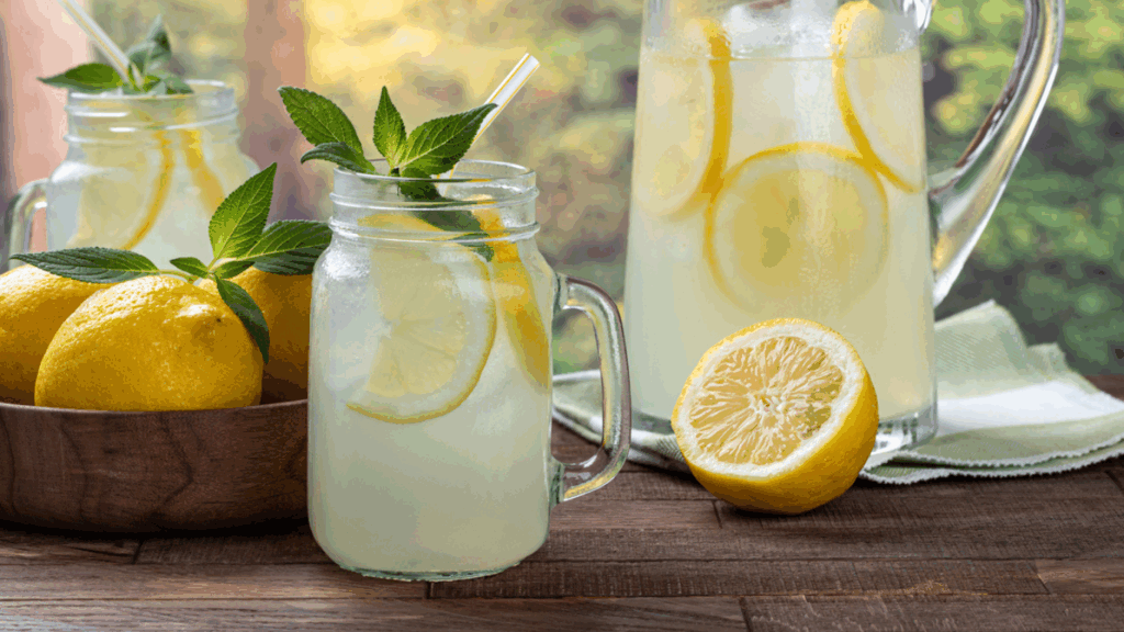 Homemade Fizzy Lemonade